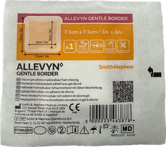 Allevyn Gentle Boarder 7.5cm x 7.5 cm