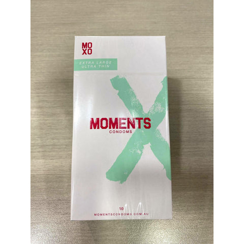 MOMENTS Ultra Thin Extra Large Condoms - 10 Pack