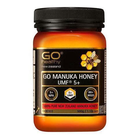 GO Manuka Honey UMF 5+ 500g - Fairy springs pharmacy