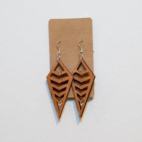 Wooden Ladder Drop Earrings - Fairy springs pharmacy