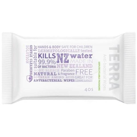 TERRA Antibacterial Wipes 40 - Fairy springs pharmacy