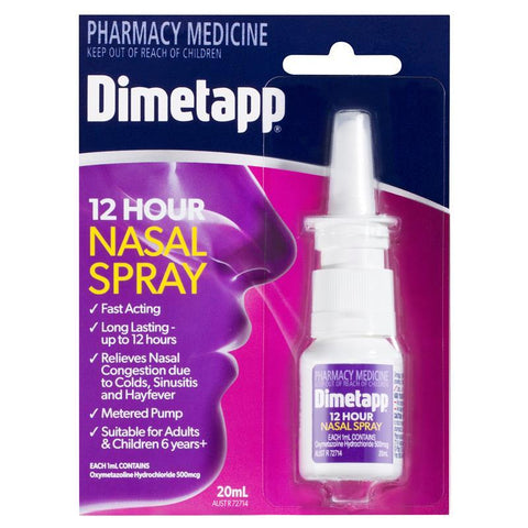 DIMETAPP 12 Hour Nasal Spray 20ml - Fairy springs pharmacy