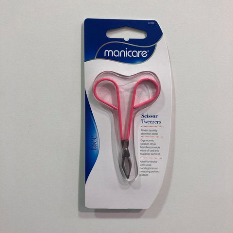 MANICARE Eyebrow Tweezers - Scissor Style - Fairy springs pharmacy