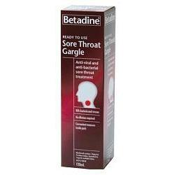 Betadine Sore Throat Gargle Ready to Use 120ml - Fairyspringspharmacy