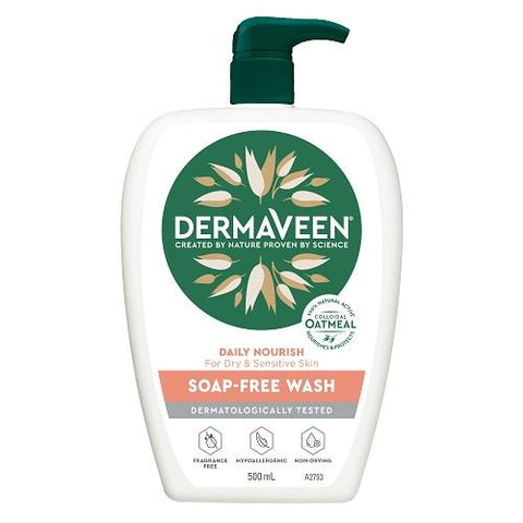 DERMAVEEN Daily Nourish Soap-Free Wash 500ml