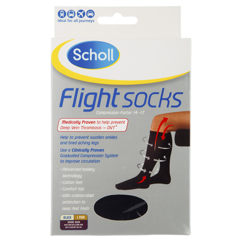 Scholl Flight Socks - AUS M3-6 / W6-8 - Fairy springs pharmacy