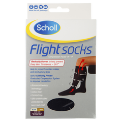 Scholl Flight Socks - AUS M3-6 / W6-8 - Fairy springs pharmacy