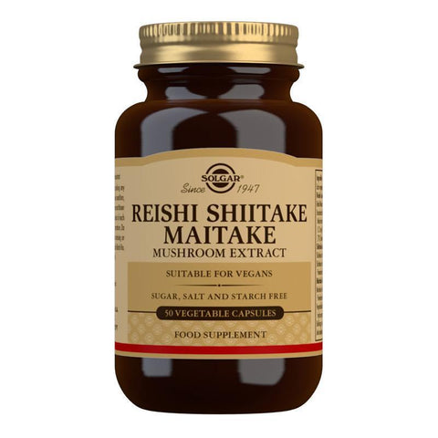SOLGAR Reishi Shiitake Maitake Mushroom Extract 60 Capsules
