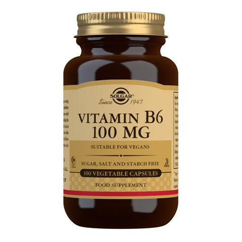SOLGAR Vitamin B6 100mg 100 Capsules
