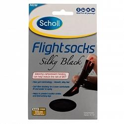 Scholl Silky Black Flight Socks - AUS W8-10 - Fairy springs pharmacy