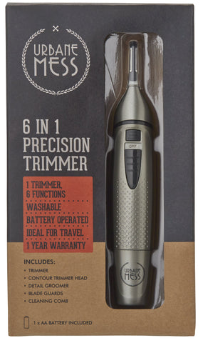 URBANE MESS 6 in 1 Precision Trimmer