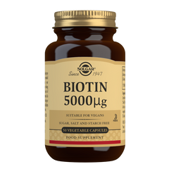SOLGAR Biotin 5000mcg 50 Capsules