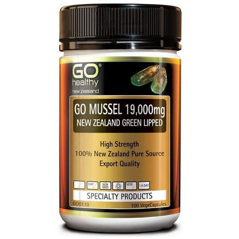 GO Mussel 19000mg 100 Capsules - Fairy springs pharmacy