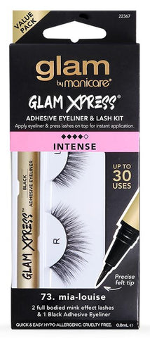 GLAM by MANICARE Adhesive Eyeliner and Lash Kit Mia-Louise