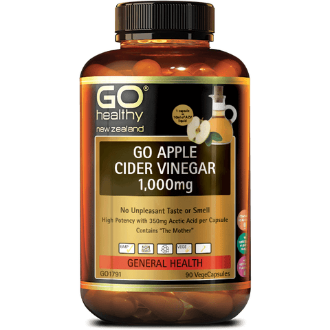 GO Apple Cider Vinegar 90 VegeCapsules - Fairy springs pharmacy