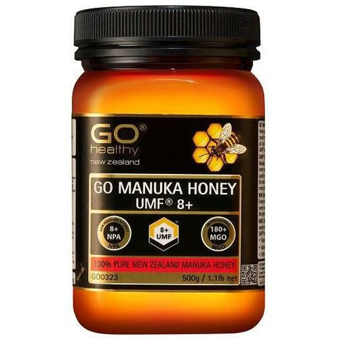 GO Manuka Honey UMF 8+ 500g - Fairy springs pharmacy