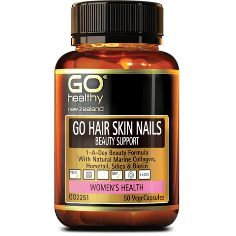 GO HAIR SKIN NAILS BEAUTY SUPPORT 50 Capsules - Fairy springs pharmacy
