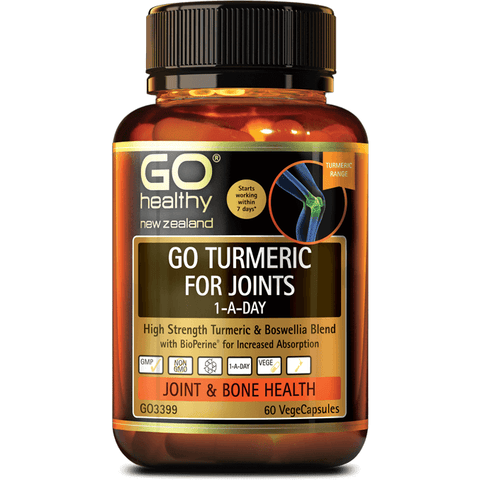 GO Turmeric for Joints 1-A-Day 60 Capsules - Fairy springs pharmacy
