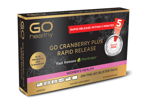 GO HEALTHY Cranberry Plus Rapid Release 10 VegeCapsules