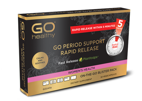 GO HEALTHY Period Support Rapid Release 10 VegeCapules