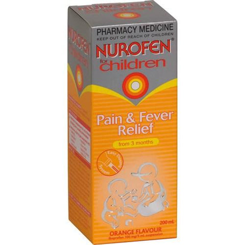NUROFEN Child Liquid Orange 200ml - Fairyspringspharmacy