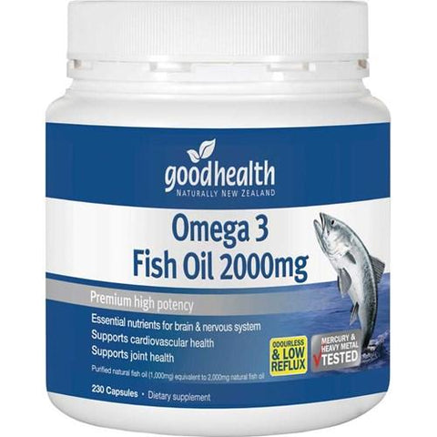 Good Health Omega 3 2000mg 230 Capsules - Fairy springs pharmacy