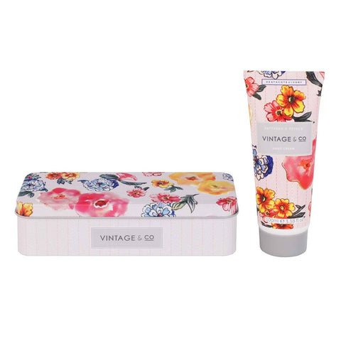 HEATHCOTE AND IVORY Hand Cream in Floral Tin