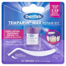 DENTEK Temparin Max - Caps and Fillings Temporary Repair Kit - Fairy springs pharmacy