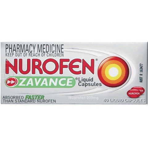 NUROFEN ZAVANCE Liquid Capules 40s - Fairyspringspharmacy