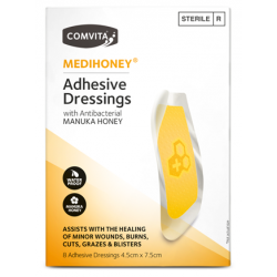 Comvita Medihoney Adhesive Dressing Large 8 - Fairy springs pharmacy