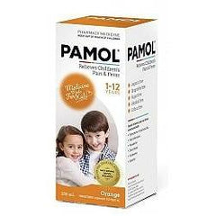 PAMOL All Ages 250mg/5ml Orange Colour Free 200ml - Fairyspringspharmacy