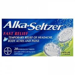 Alka-Seltzer Lemon 20 Effervcent Tablets