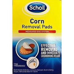 SCHOLL Corn Removal Pads 9pk - Fairy springs pharmacy