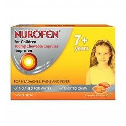 NUROFEN Child 7+ Chewable Orange 12s - Fairyspringspharmacy