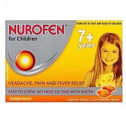 NUROFEN Child 7+ Chewable Orange 24s - Fairyspringspharmacy