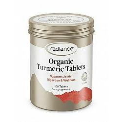 RADIANCE Sugarfree Organic Turmeric 100tabs - Fairy springs pharmacy