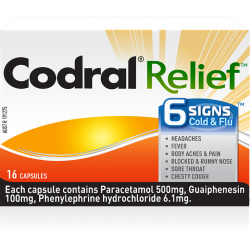 CODRAL Relief 6 Signs of Cold and Flu - Fairyspringspharmacy