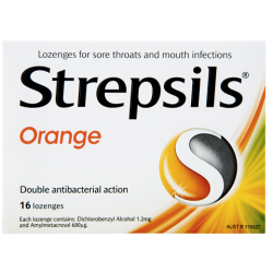 STREPSILS Orange 16 Lozenges - Fairyspringspharmacy