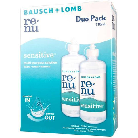 Bausch + Lomb RENU Sensitive Duo Pack - Fairy springs pharmacy
