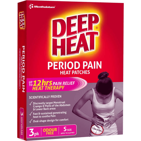 DEEP HEAT Period Pain Heat Patches 3 Pack